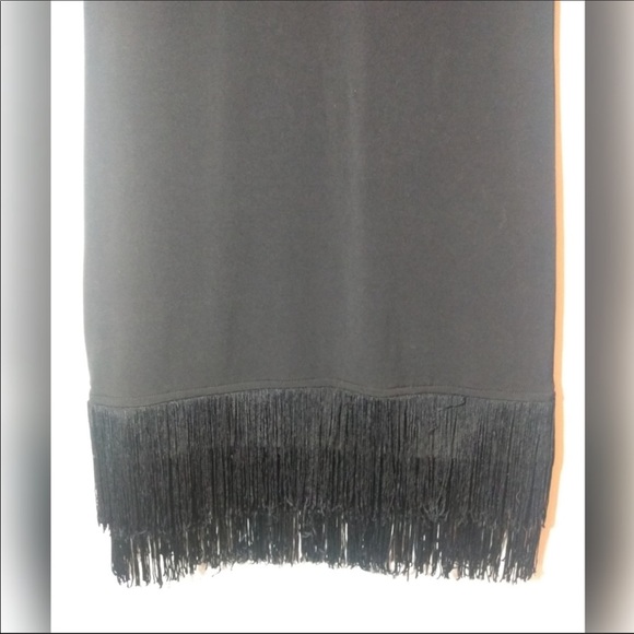 ‼️THRIFT STORE ALERT MAKE OFFER Michael Kors Dress Black Fringe Hem T-Shirt - Picture 6 of 15
